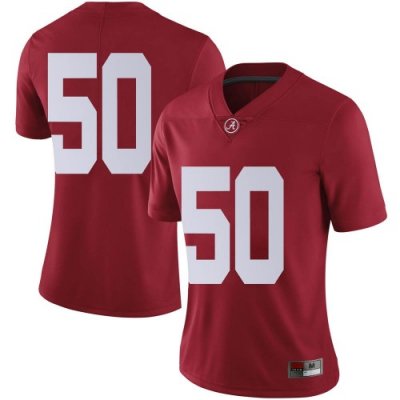 Women's Alabama Crimson Tide #50 Gabe Pugh Crimson Limited NCAA College Football Jersey 2403UJWR0